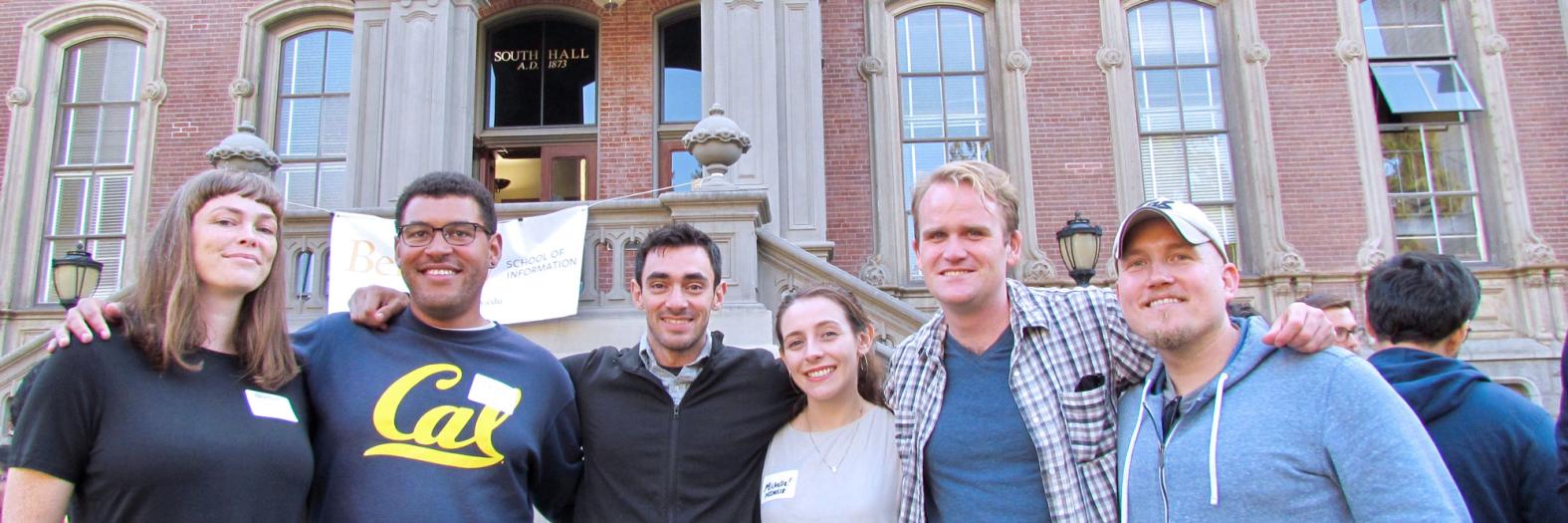 Alumni at a community picnic at South Hall