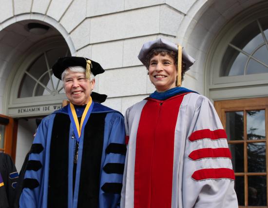 Chancellor Christ and Dean Saxenian