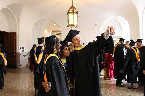 graduates taking a selfie